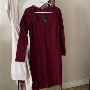 New with tags Sheilay dress in burgundy.